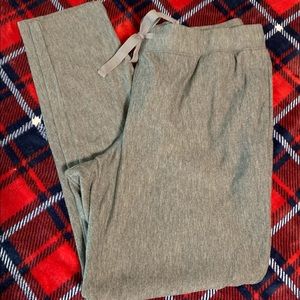 Ladies LL Bean Dark Gray Casual Pants Ties @Waist